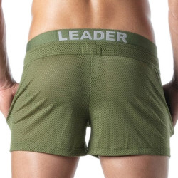 LEADER Short en mesh GI BOOTY Kaki